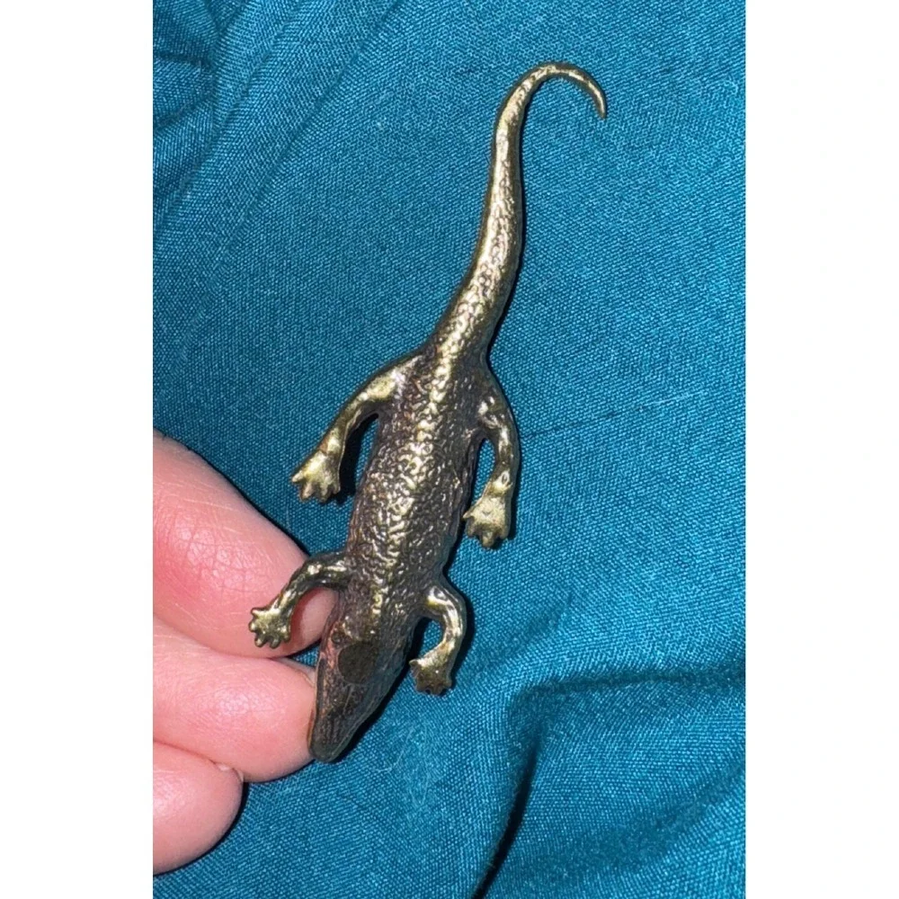 Alligator‎ Gator Figurine Brass Animals Toys Collectible New